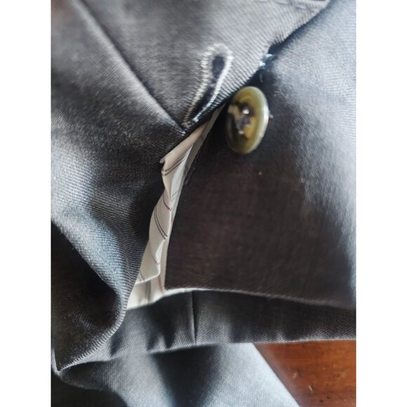 Bryan Brooks Gray Sports Coat Blazer  40R Button Close Functional Button Cuff Hi - Picture 11 of 13